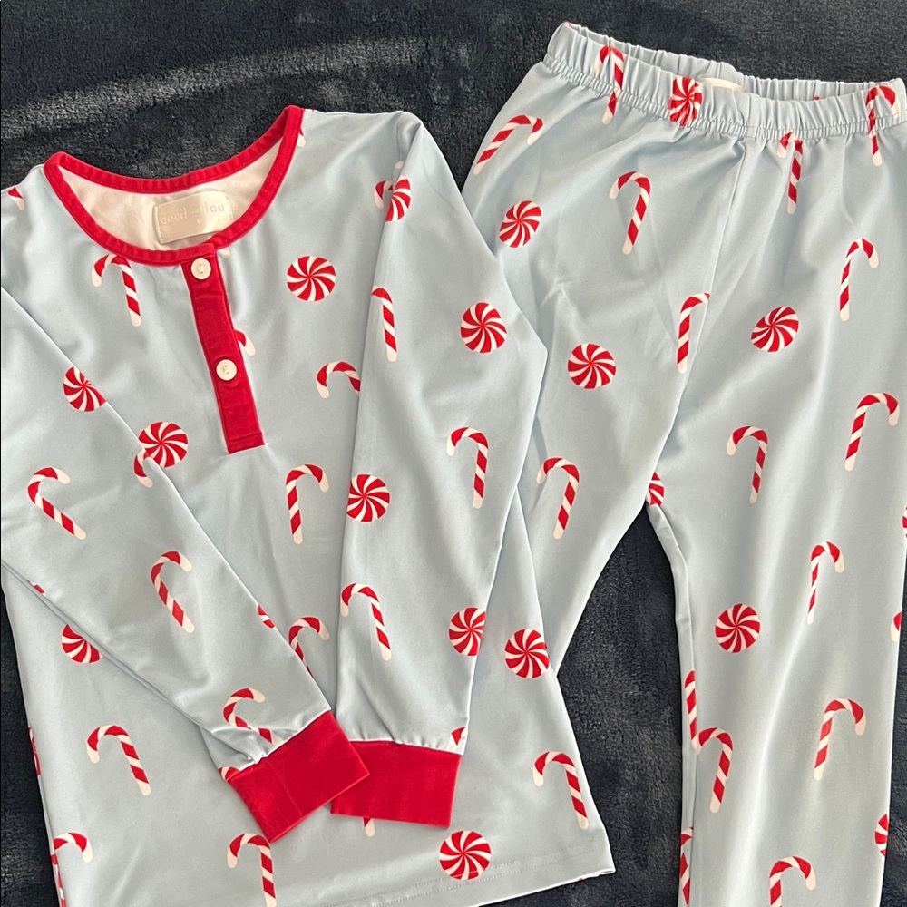Candy Cane Kids Pajamas